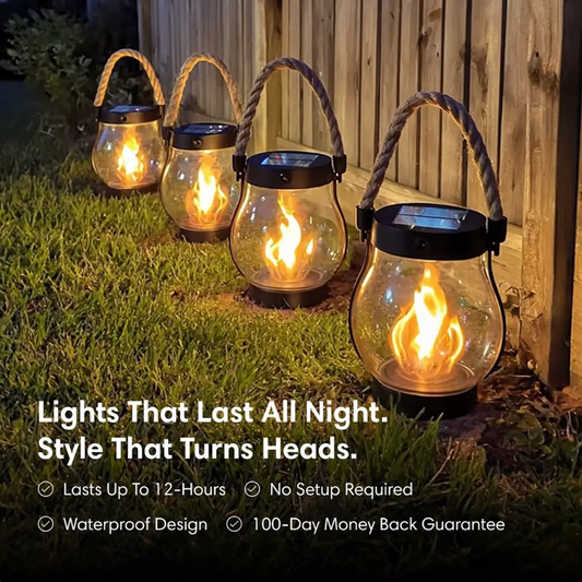 COSLIGHT™ FlameGlow Solar Lanterns